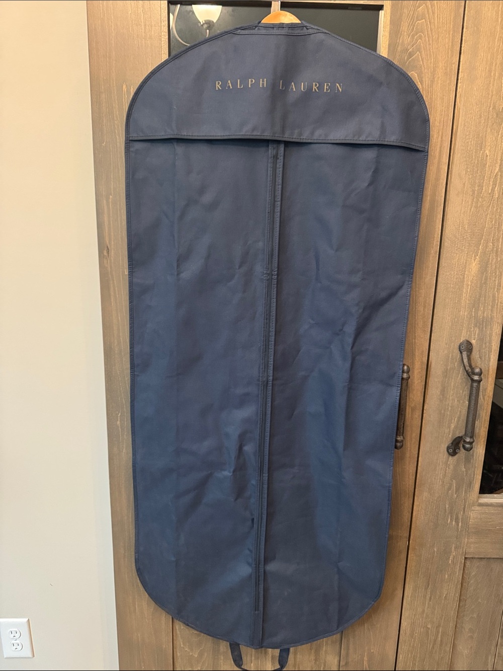 Ralph Lauren Polo Garment Bag Navy For Suit Long Gown Travel Storage 51”L X 23”W